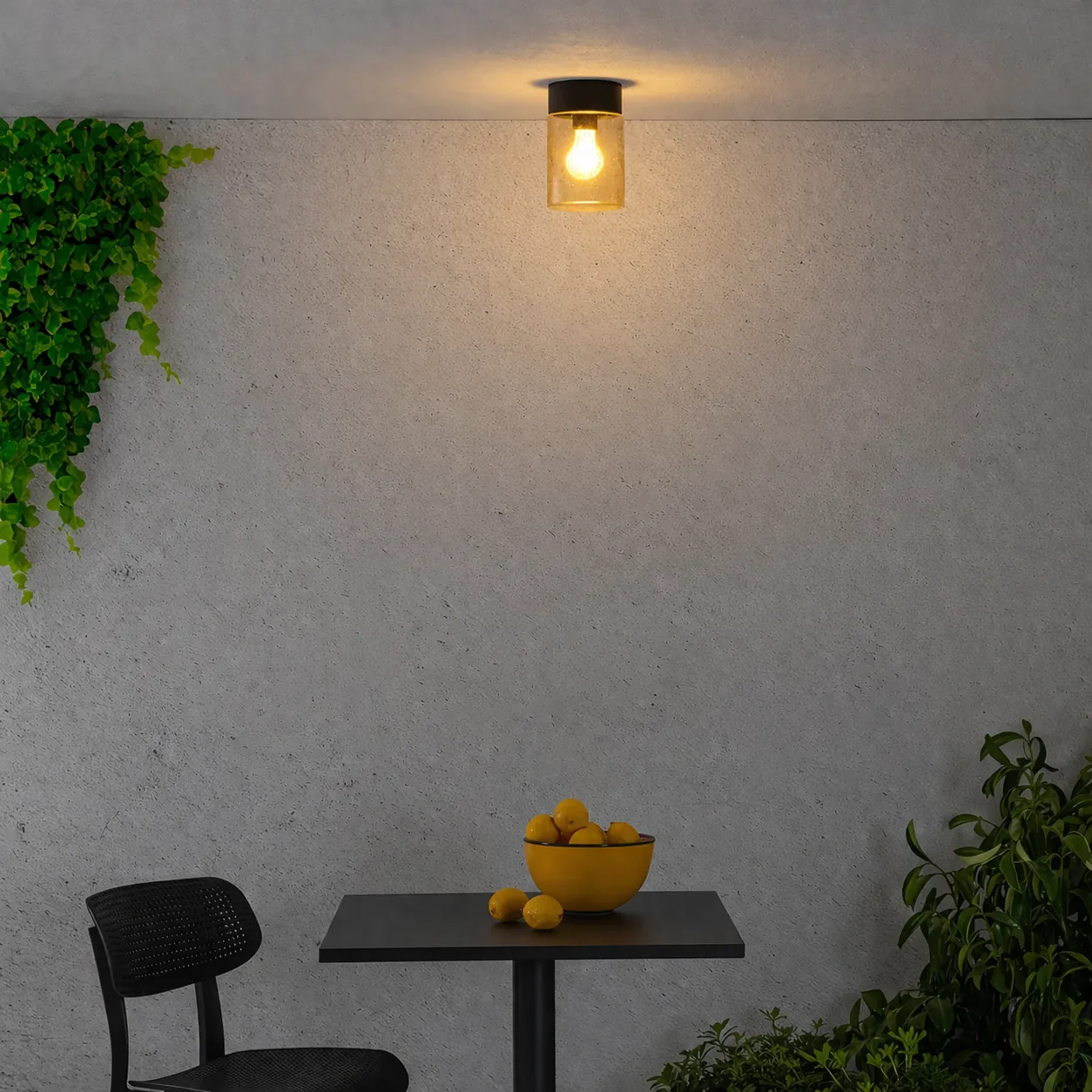 Deckenleuchte IP65 E27 Amber