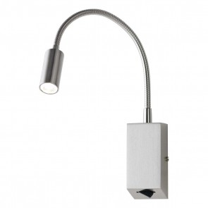 Leseleuchte LED Flexarm Nickel