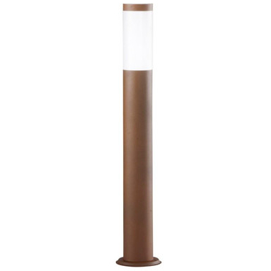 Paletto luminoso E27 IP44 marrone