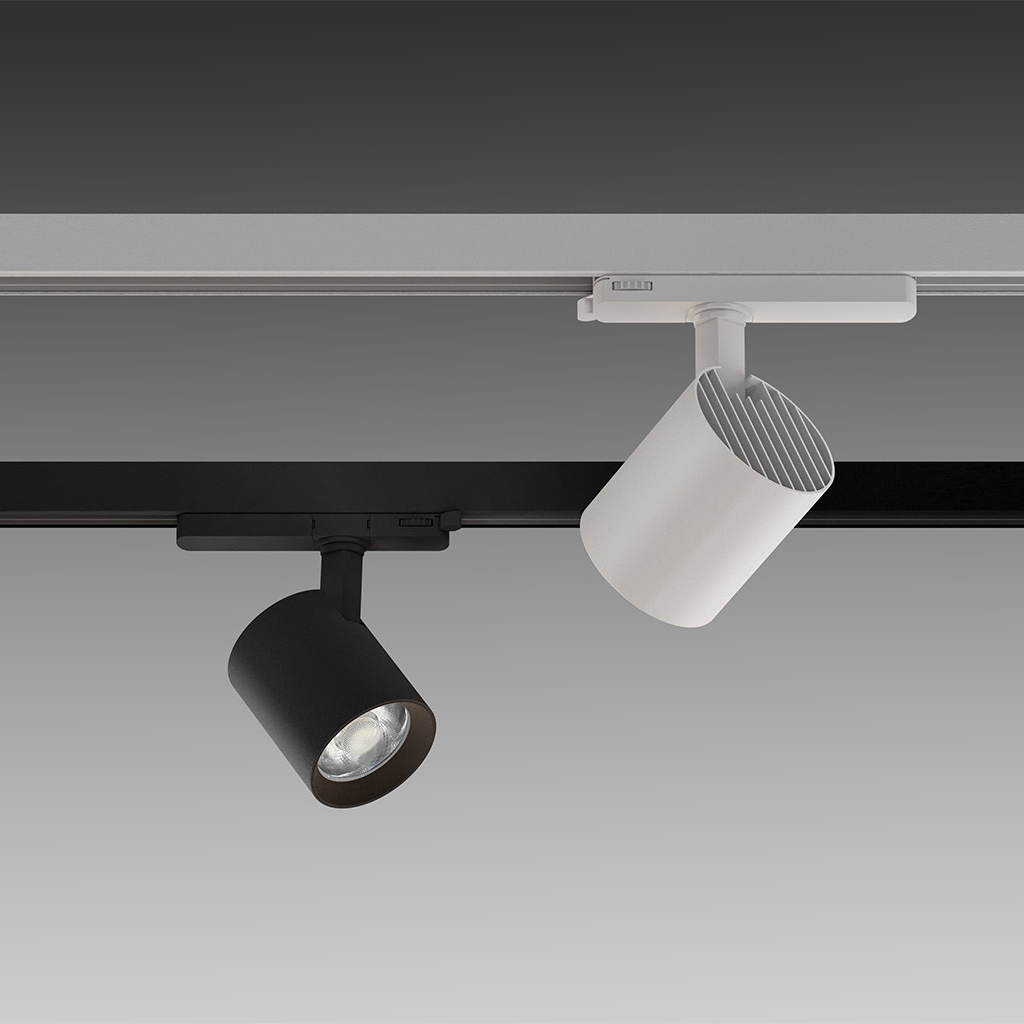 Strahler LED 3PH Schwarz