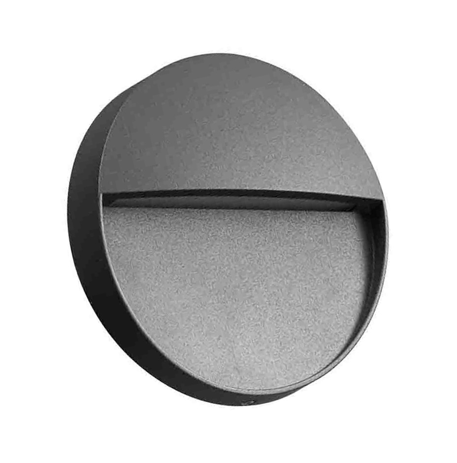 Applique LED Ø10,5cm antracite