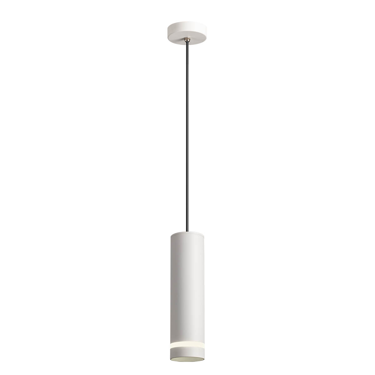 Hängeleuchte LED IP54 Weiß mit Lichtring