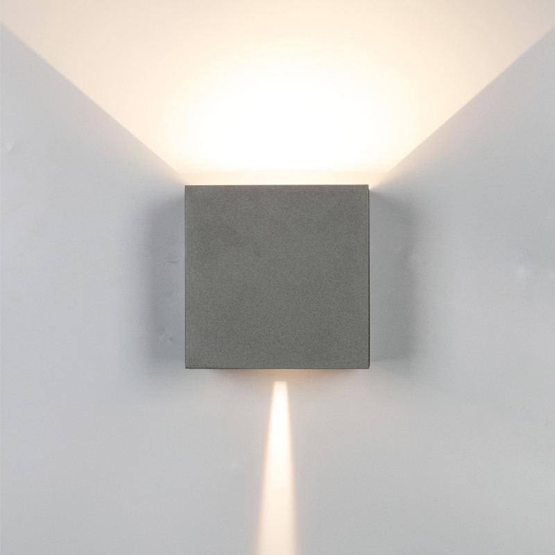 Wandleuchte LED Eckig Anthrazit
