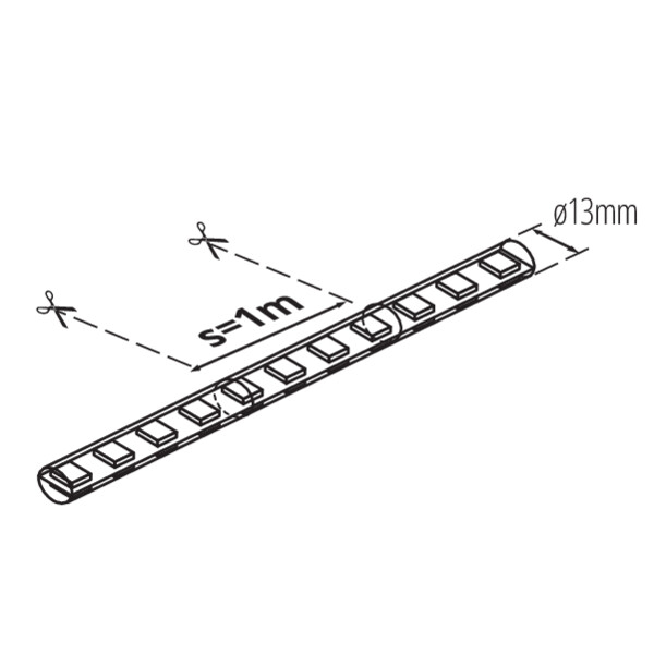 Tubo luminoso LED 230V IP65