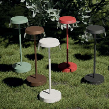 Lampada da tavolo a batteria 3W nero