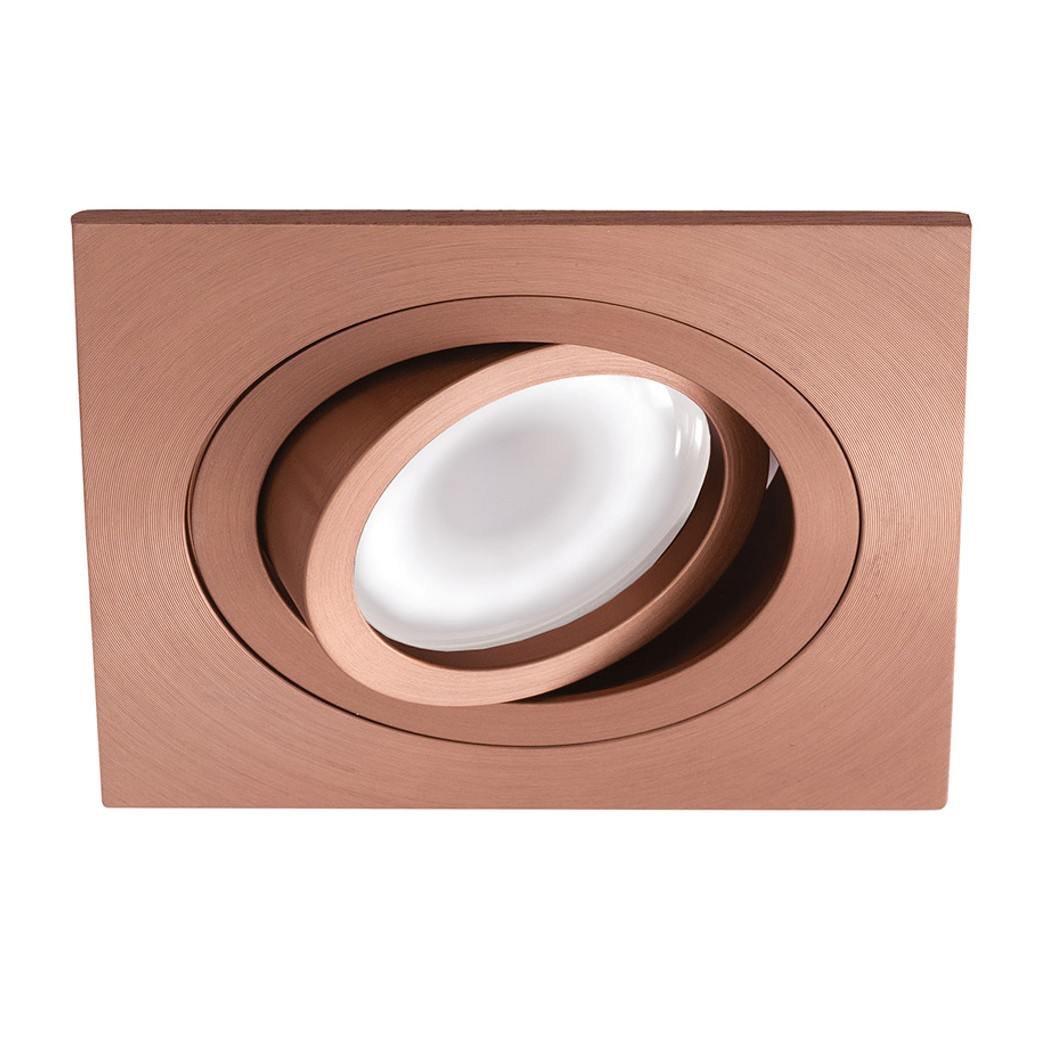 Faretto da incasso GU10 94x94 rame