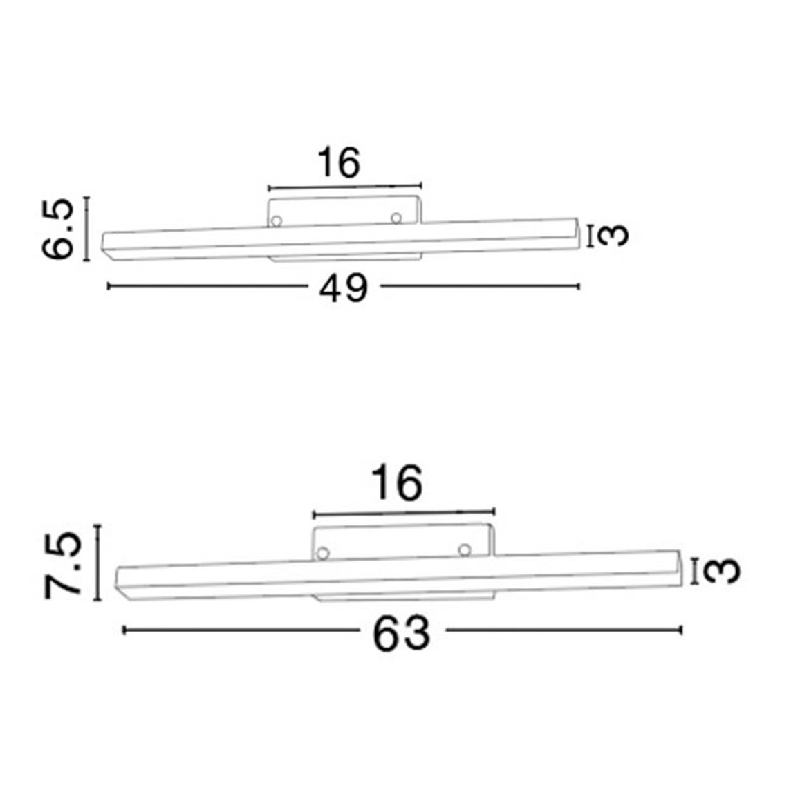 Luce a specchio a LED cromo IP44
