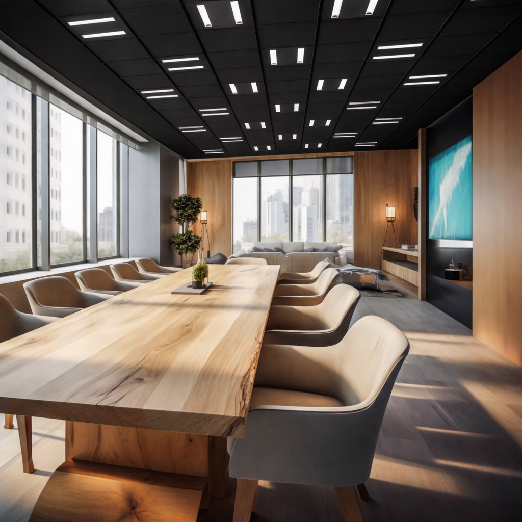 LED Panel schwarz 60x60 Linsenoptik 4000K