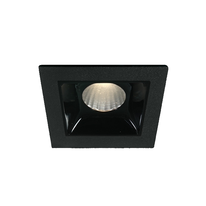 Lente da incasso a LED 1x2W nero