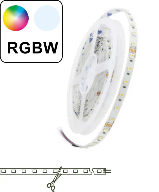 Striscia LED RGB+WW 19,2W IP64 24V Striscia LED RGB+WW 19,2W IP64 24V