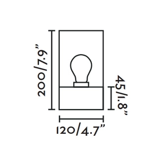 Plafoniera IP65 E27 ambra