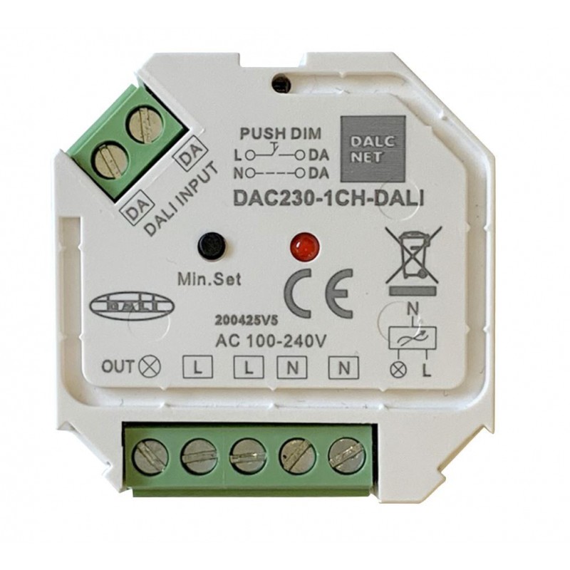 Regolatore di luminosità DALI 230V