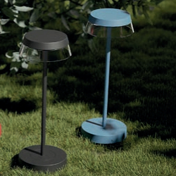 Lampada da tavolo a batteria 3W blu