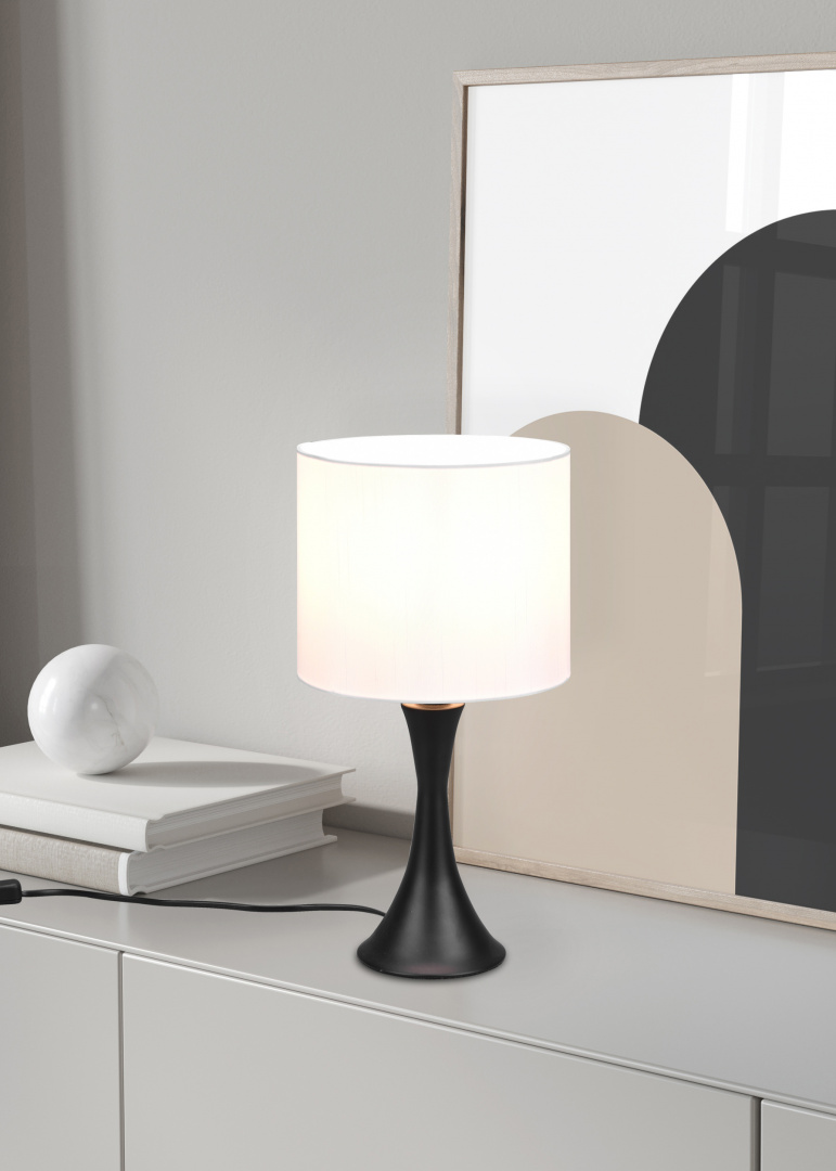 Lampada da tavolo Nero/Bianco Ø20cm E27