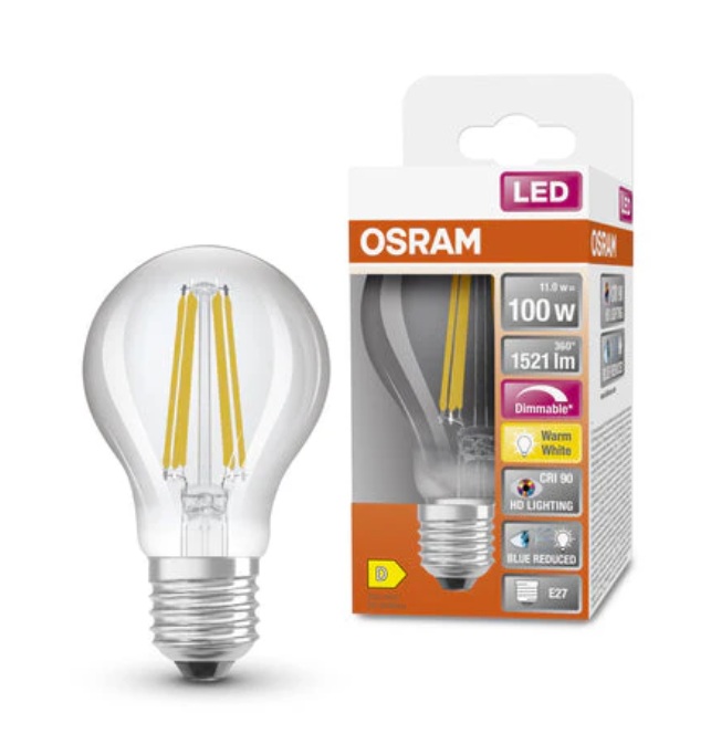 Osram E27 Vintage 11W 2700K dimmerabile