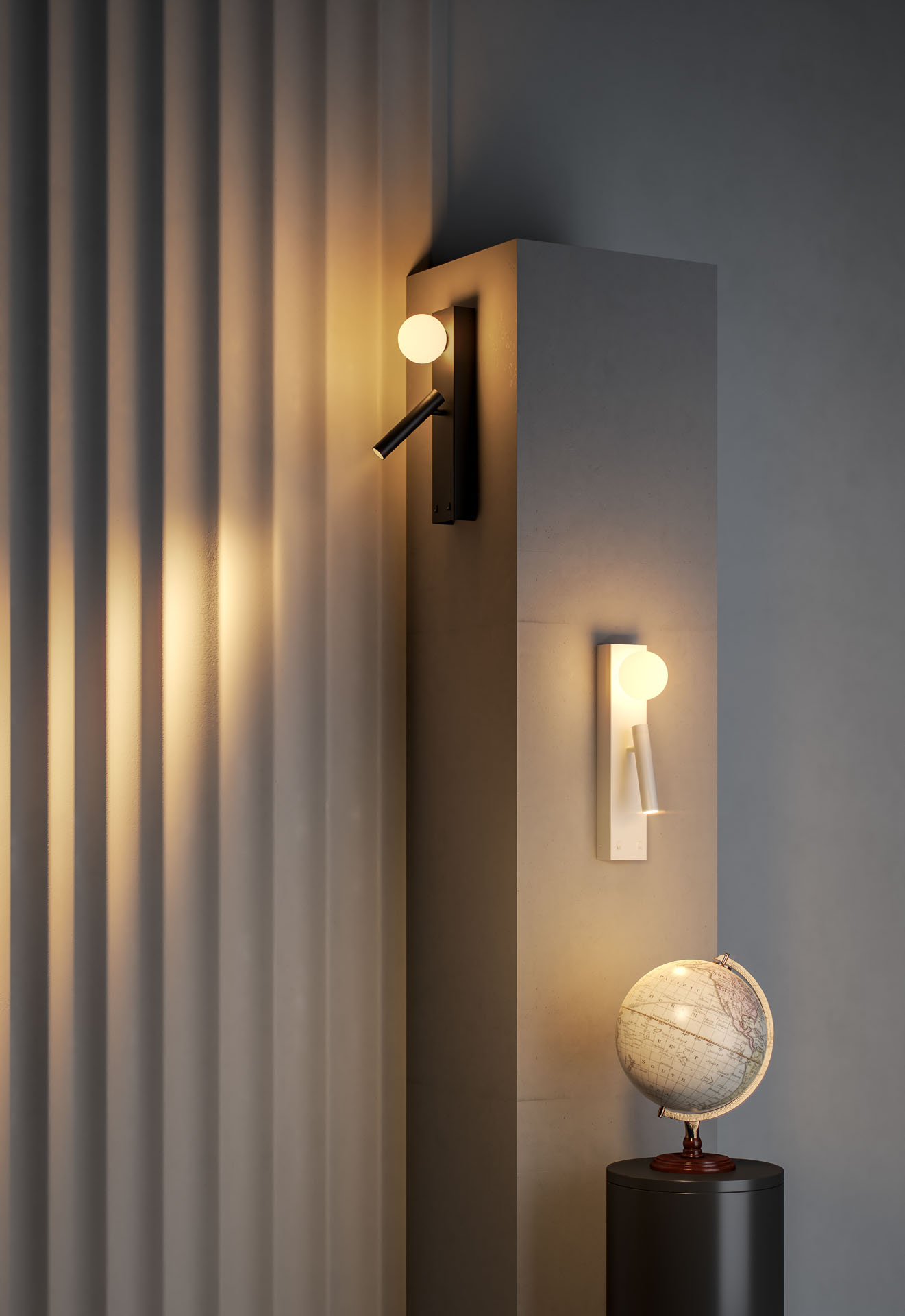 Luce di lettura a LED bianca con USB