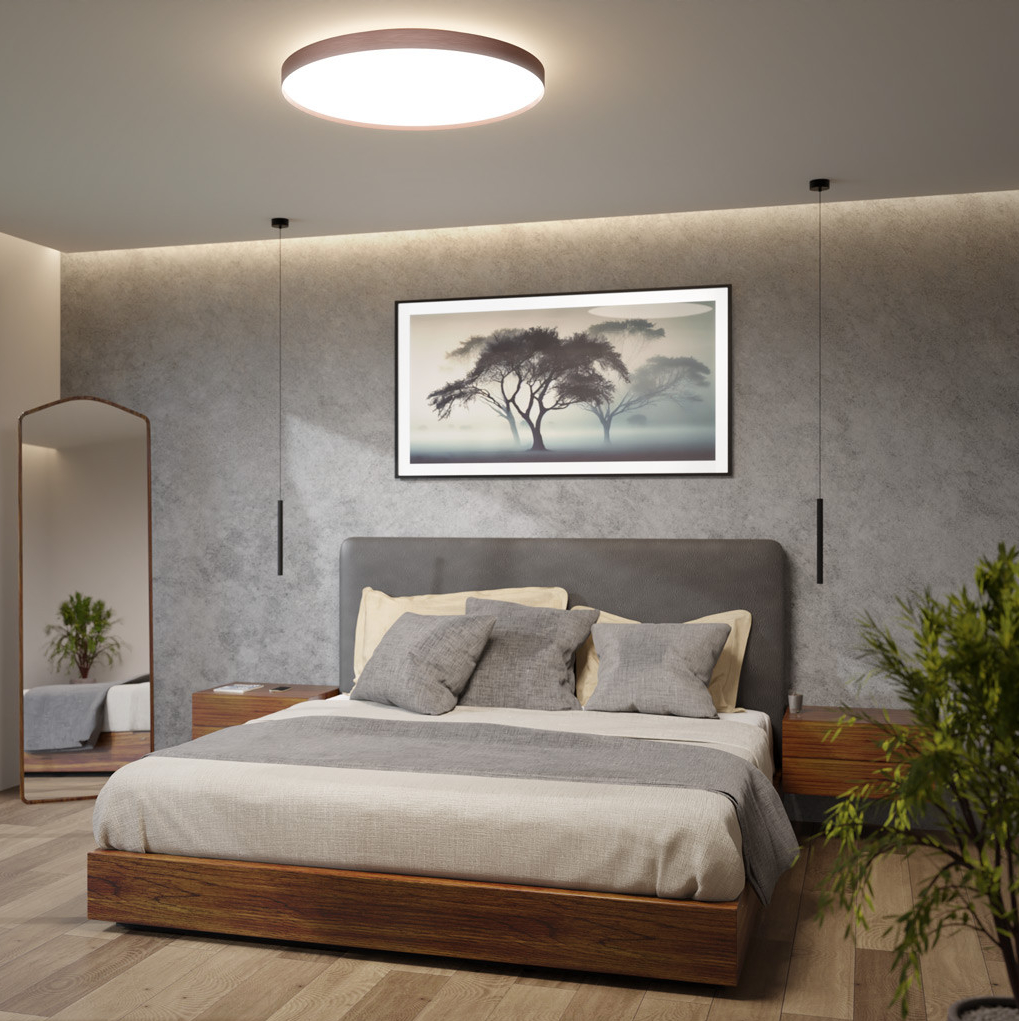 Deckenleuchte LED dir/ind. Kaffee