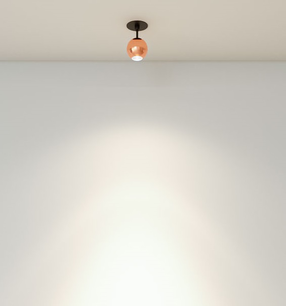 LED incasso a sfera Ø70mm bianco 3000K