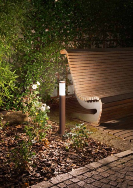 Paletto luminoso Bronzo H.70cm E27
