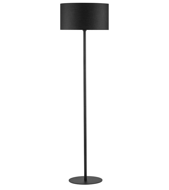 Lampada da terra in tessuto 165cm nero