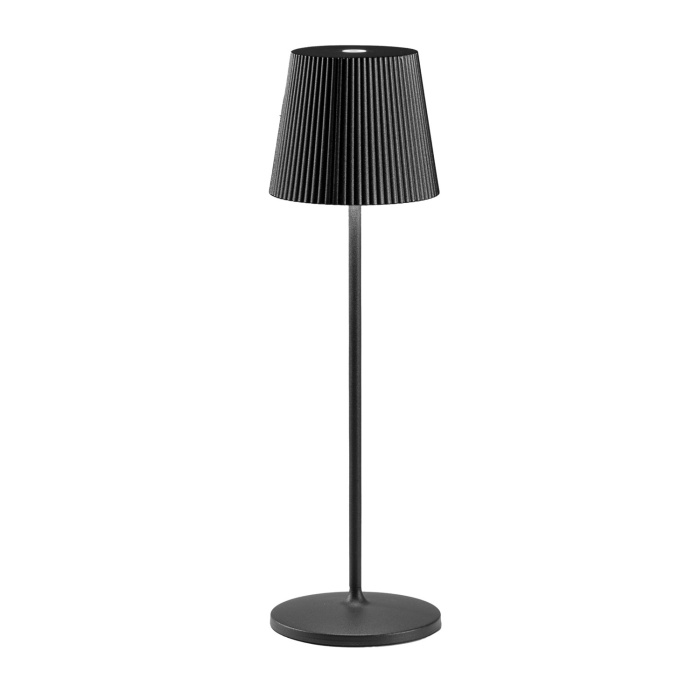 Lampada da tavolo a batteria 3W nero