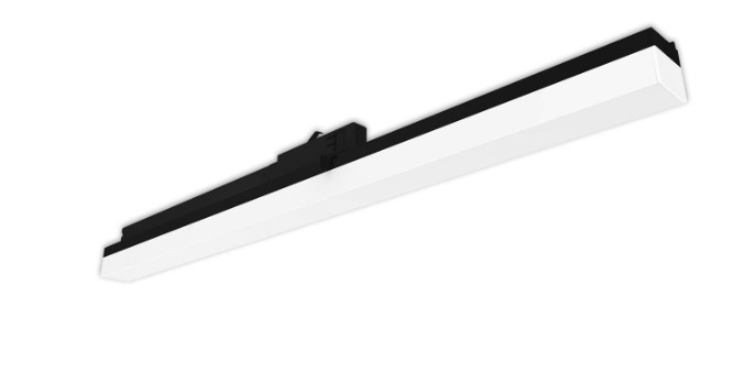 Luce lineare LED 3PH 60cm 20W 3000K nero