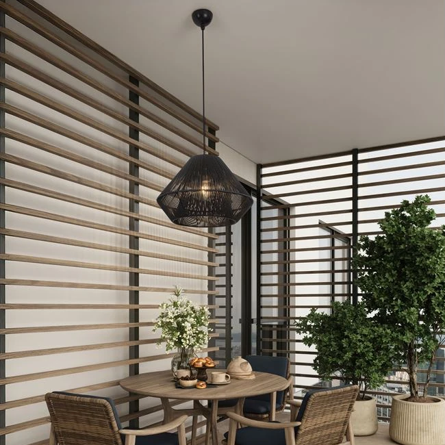 Hängeleuchte IP65 Schwarz