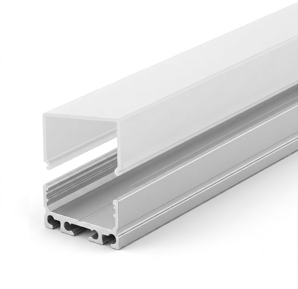 Profilo LED 27x12 mm incl. copertura alta