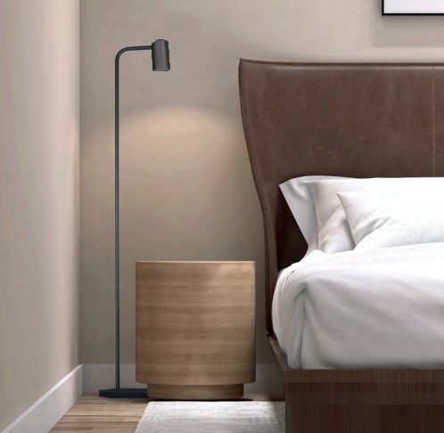 lampada da terra nera 121cm GU10
