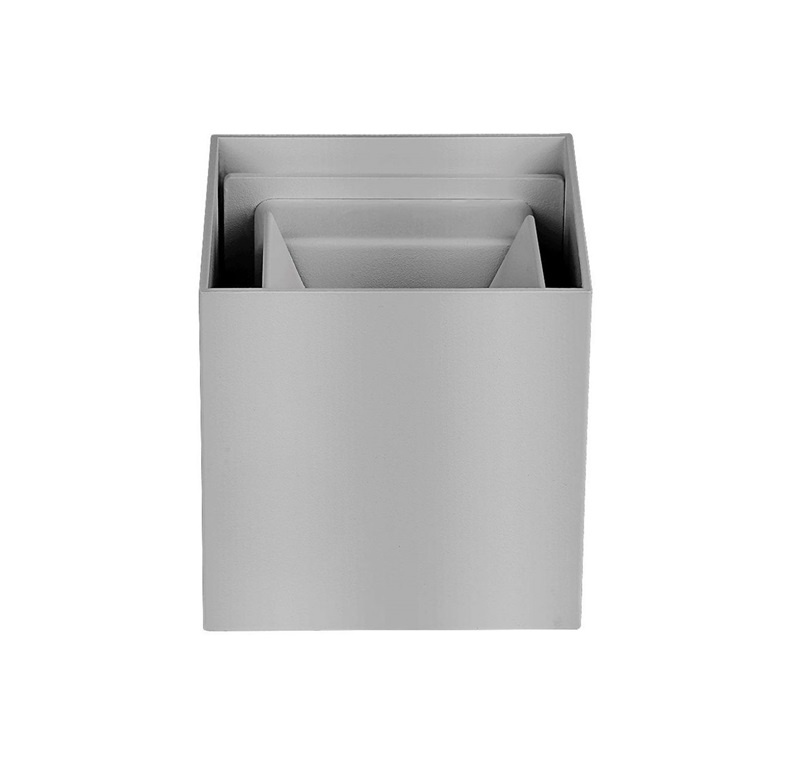 Applique LED IP65 grigia dir/ind. 5W 3000K