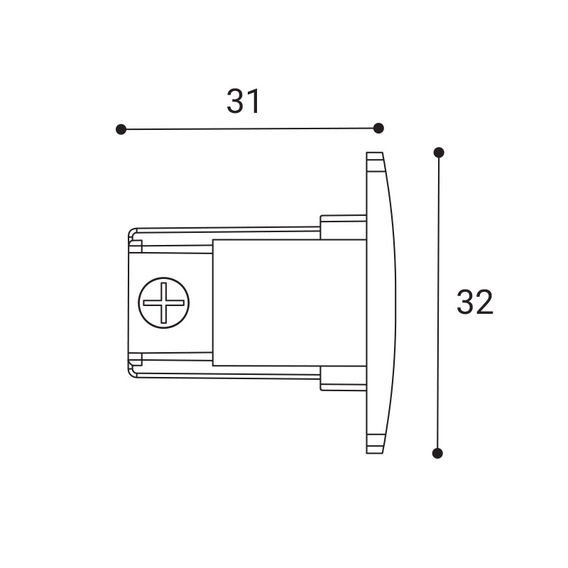 tappo terminale bianco 3PH