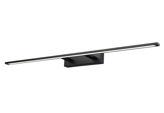 Luce a specchio LED nera 96cm 3000K