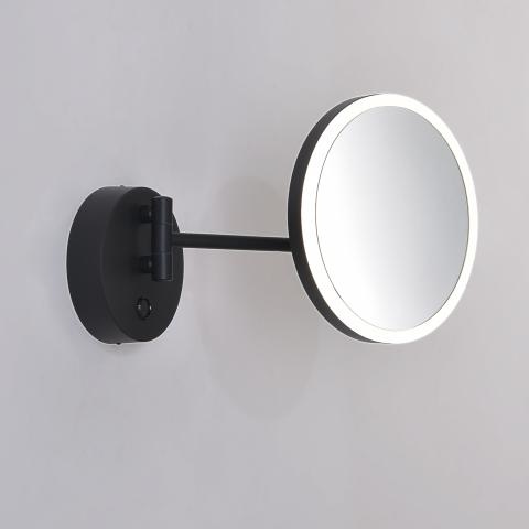 Specchio da trucco LED nero opaco 7W