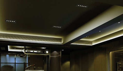 Lente da incasso a LED 1x2W nero