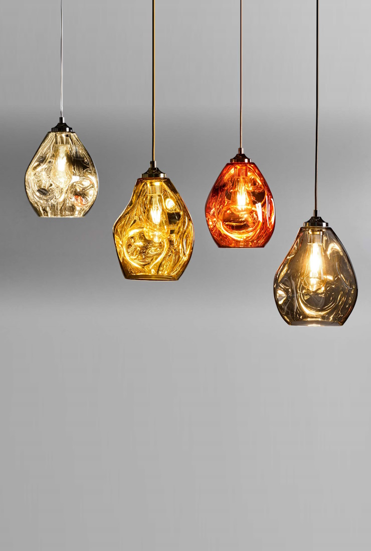 Hängeleuchte Glas E27 Grau