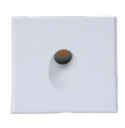 LED incasso parete bianco 85x85mm 3W 120lm 38° IP44