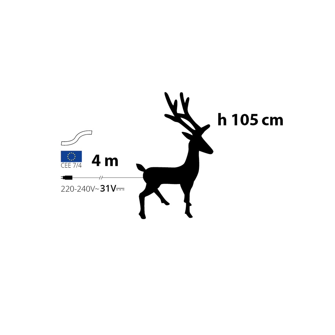 Renna LED 105cm IP44