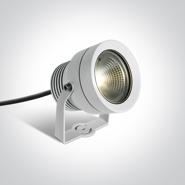 Faretto a spina LED bianco IP65 20W