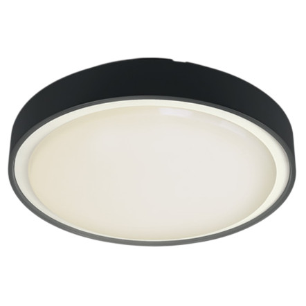 Leuchte E27 IP65 Rund Schwarz