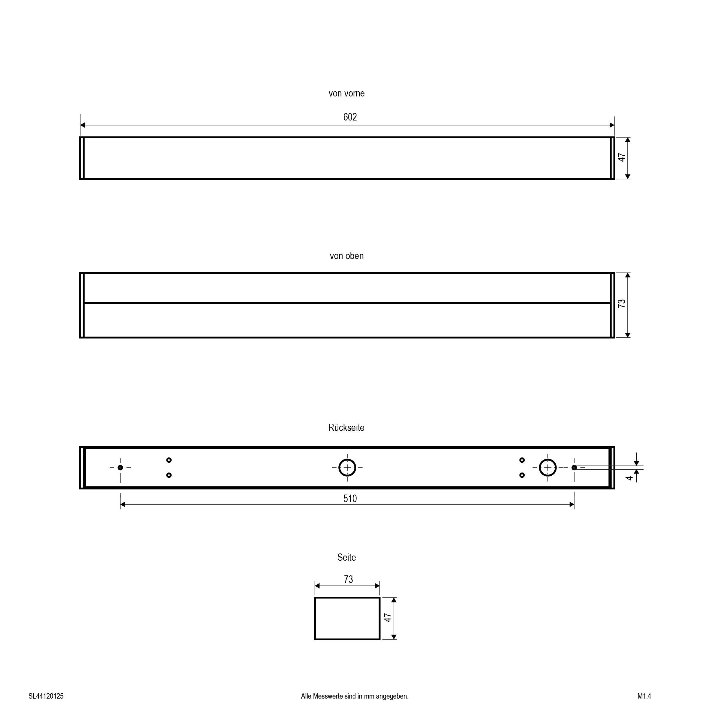 Luce a specchio LED bianca 60cm CCT