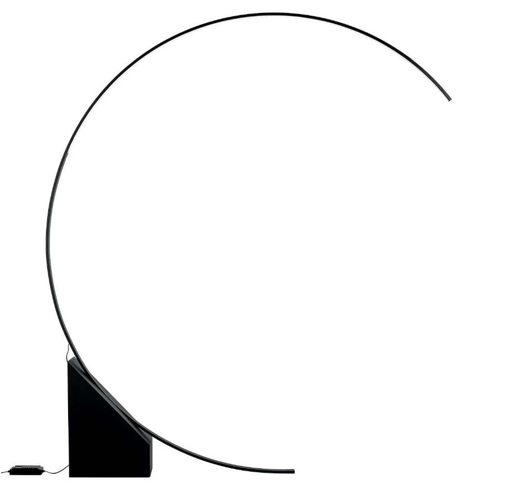 Lampada da terra LED arco nero