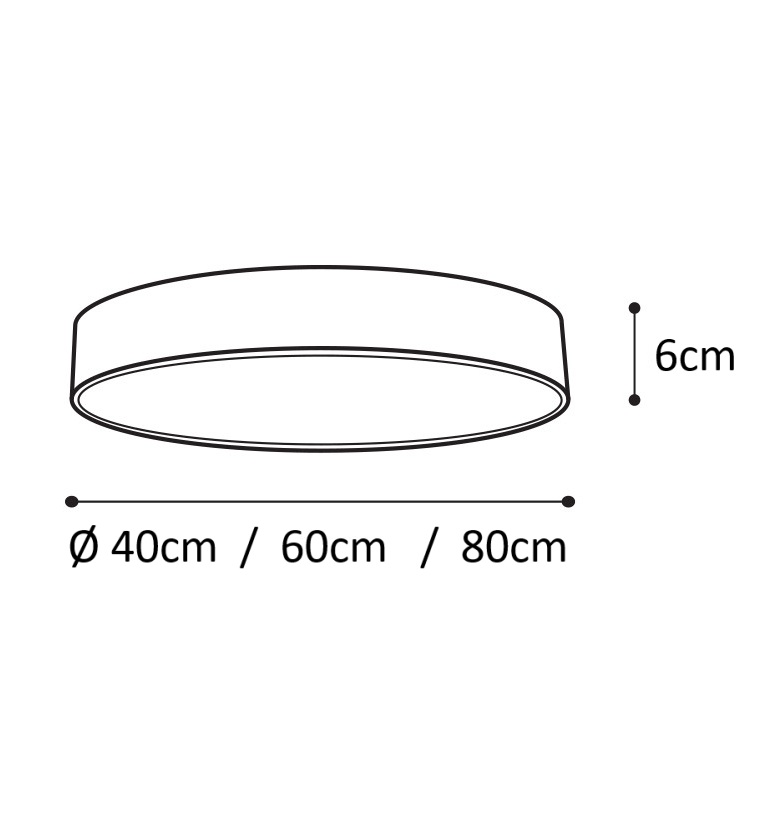 Plafoniera LED bianca CCT