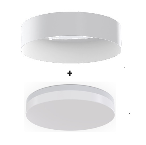 Plafoniera LED IP54 Ø29 bianco CCT