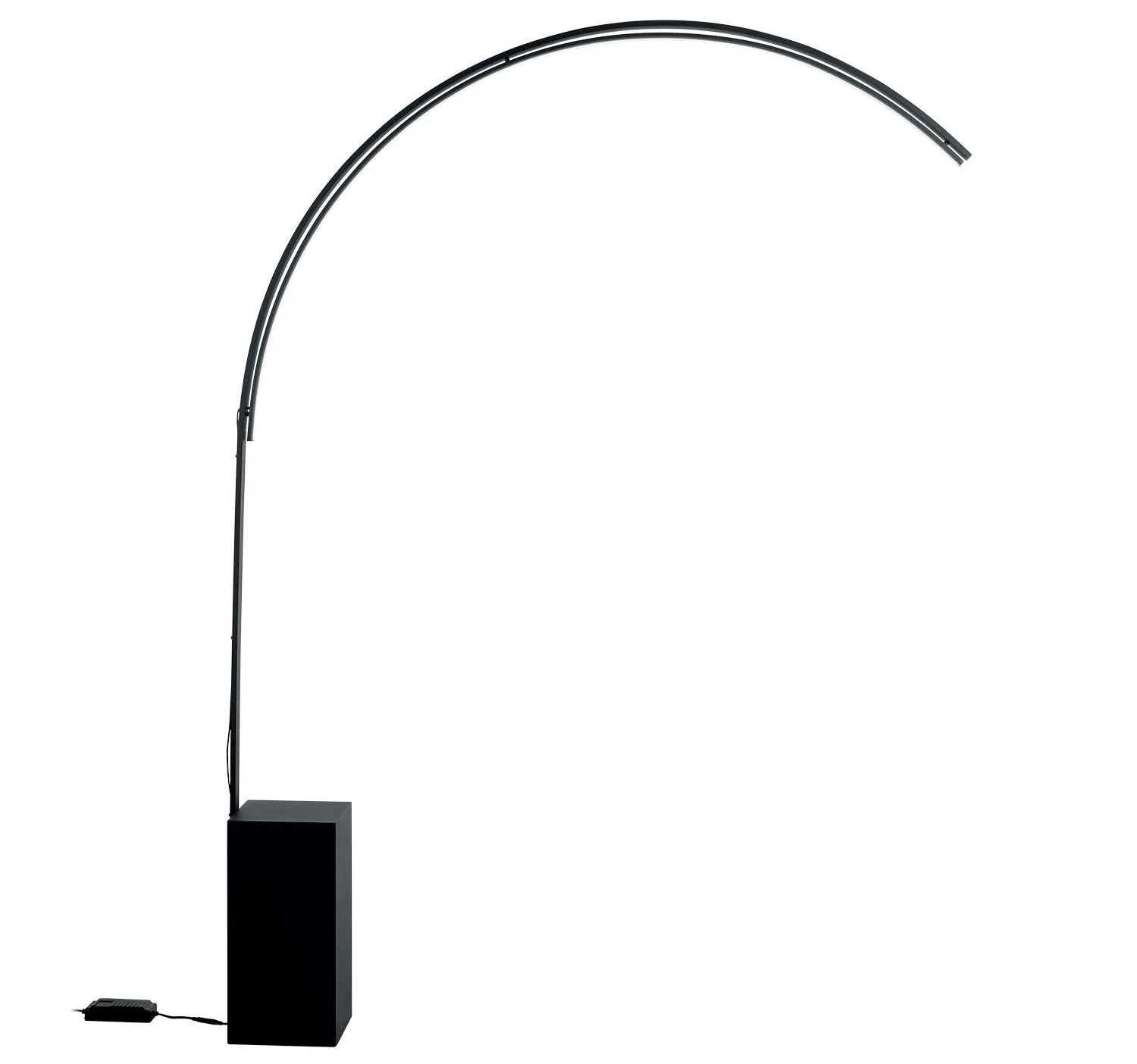 Lampada da terra LED nera