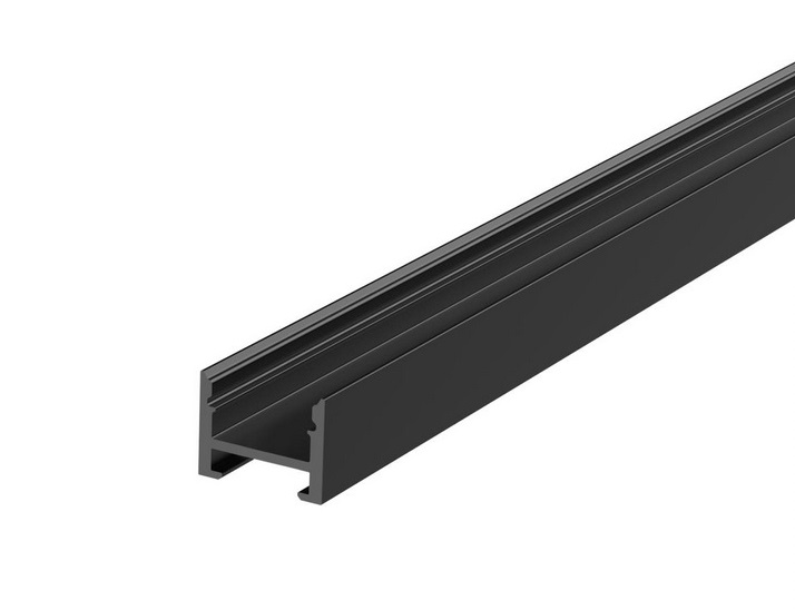 H-Profil 18x14 Schwarz mit Abd. opal
