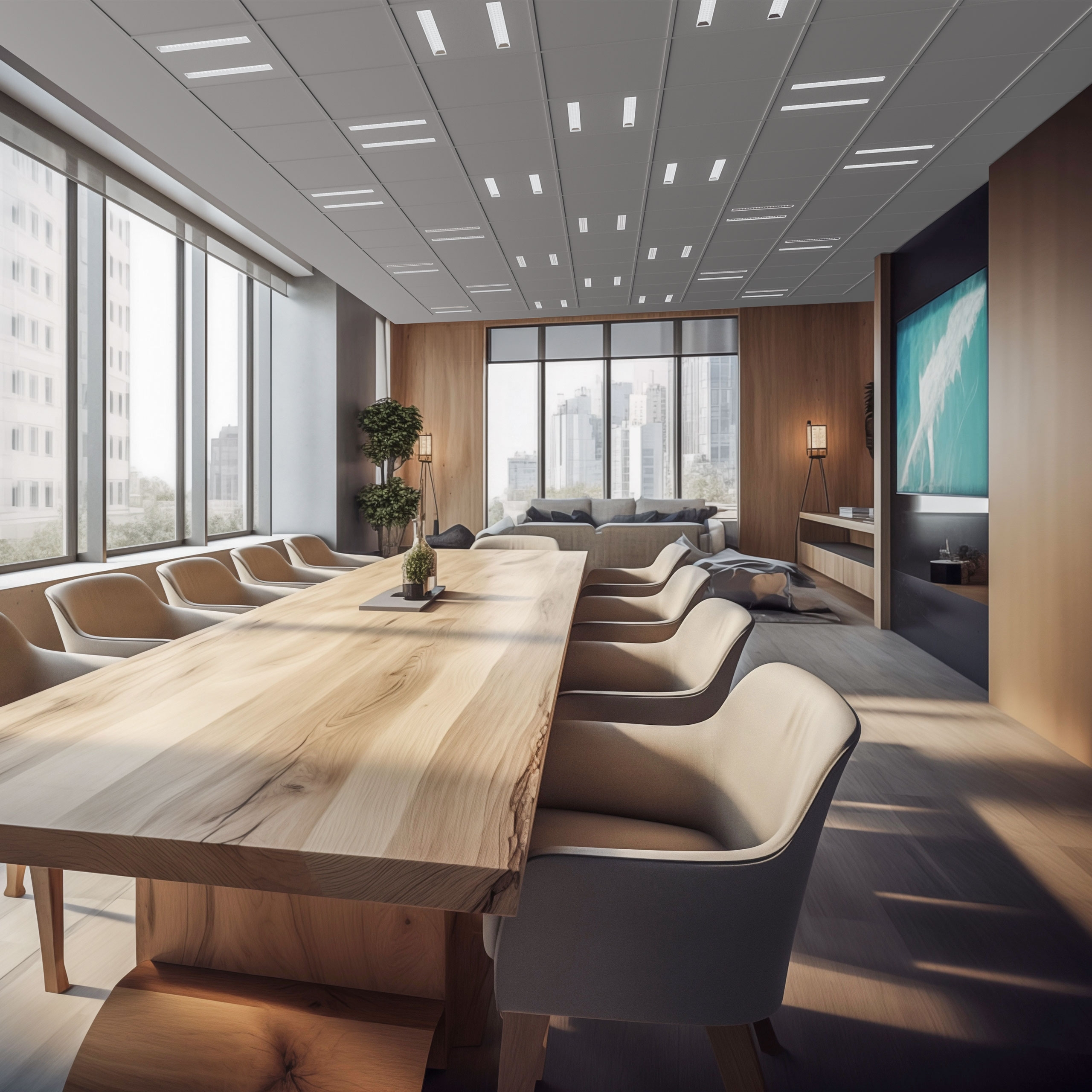 LED Panel weiß 60x60 Linsenoptik 4000K