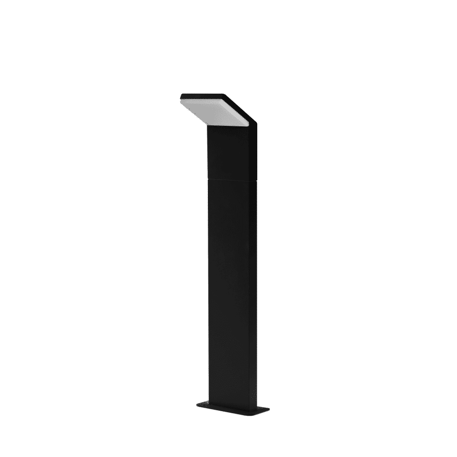 Paletto luminoso LED nero 9W 3000K 60cm IP54
