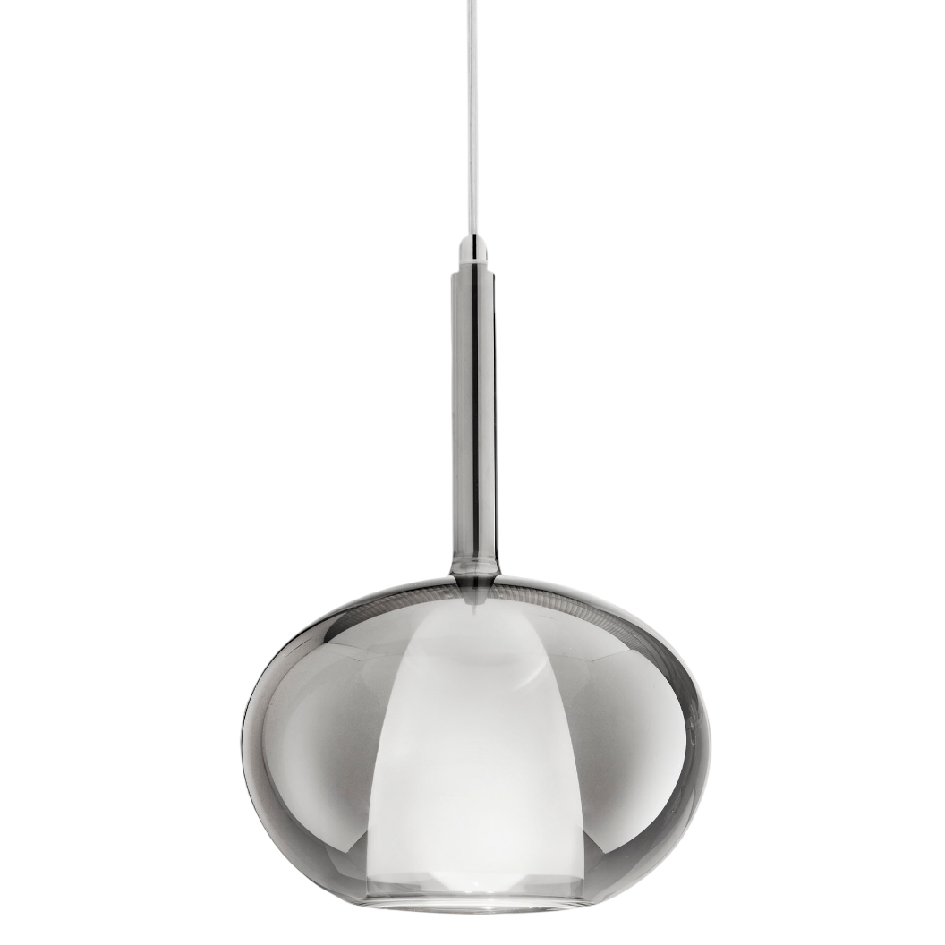 Lampada a sospensione in vetro nero