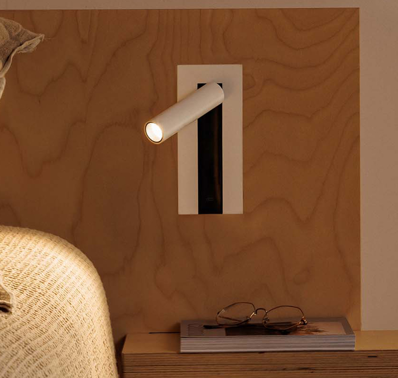 Leseleuchte Aufbau/Einbau Bronze LED