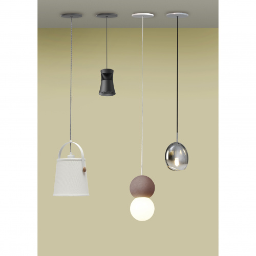 Installazione pensilina nera Ø92mm